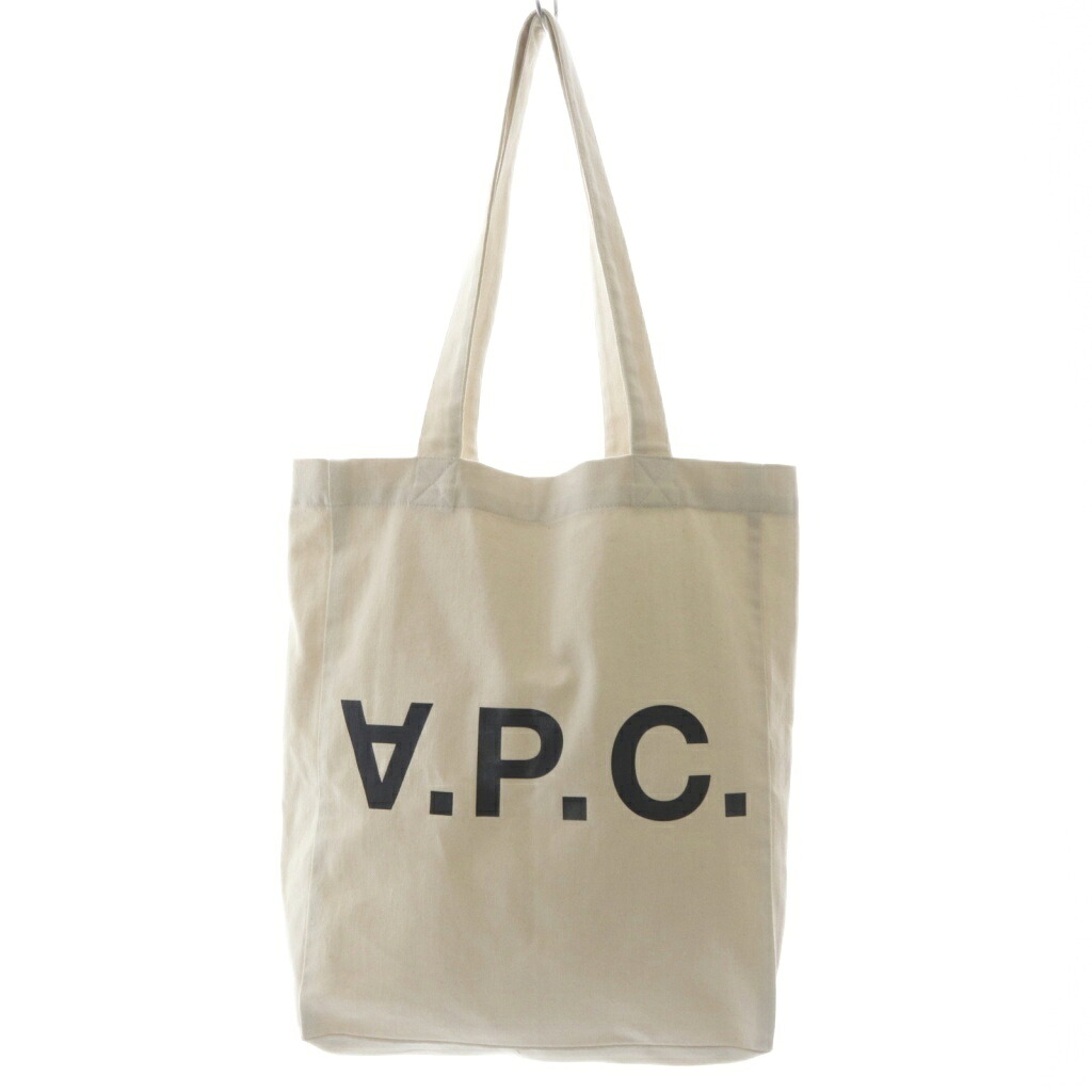 【中古】アーペーセー A.P.C. Laure ロゴトートバッグ ハンドバック 白 白いこと /SR レディース 【ベクター 古着】 260519