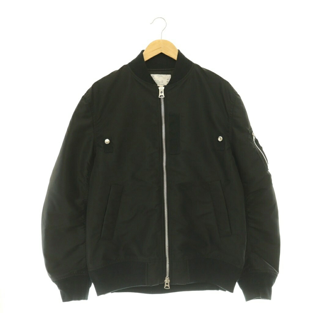 【中古】サカイ sacai SCM-301 Nylon Twill Blouson 上衣 上衣 ジップアップ 2 黒 /NR ■os ■SH メンズ 【ベクター 古着】 260522