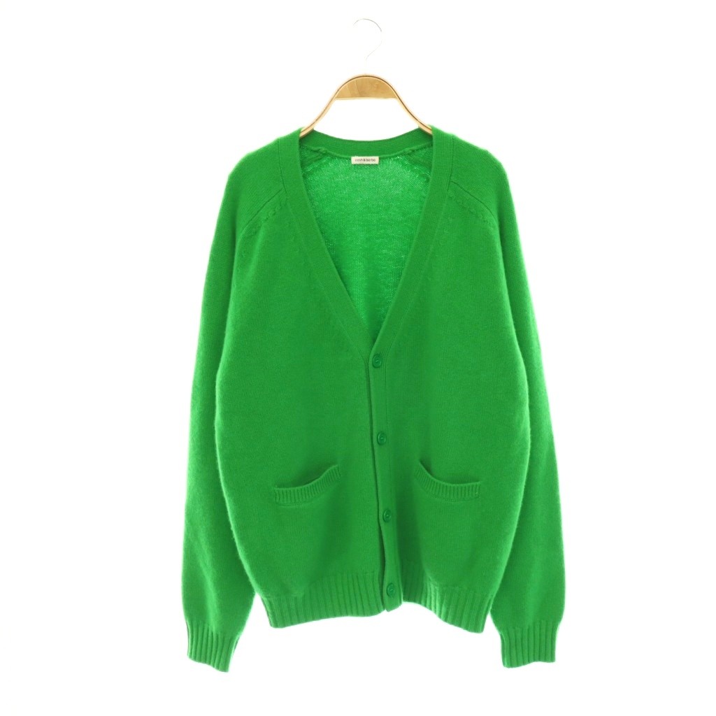 【中古】現ナマ アンド バルバ cash \u0026 barba Cash Baby 70 Cardigan ジレー 編み物 長袖 カシミール 1 緑であること /HK ■os メンズ 【ベクター 古着】 260519