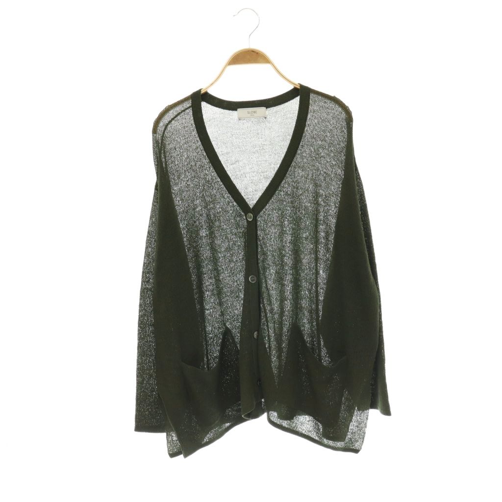 【中古】スローブ イエナ SLOBE IENA  25AW 畔厚地の外套ジレー 編み物 長袖 カーキ /HK ■os レディース 【ベクター 古着】 260526