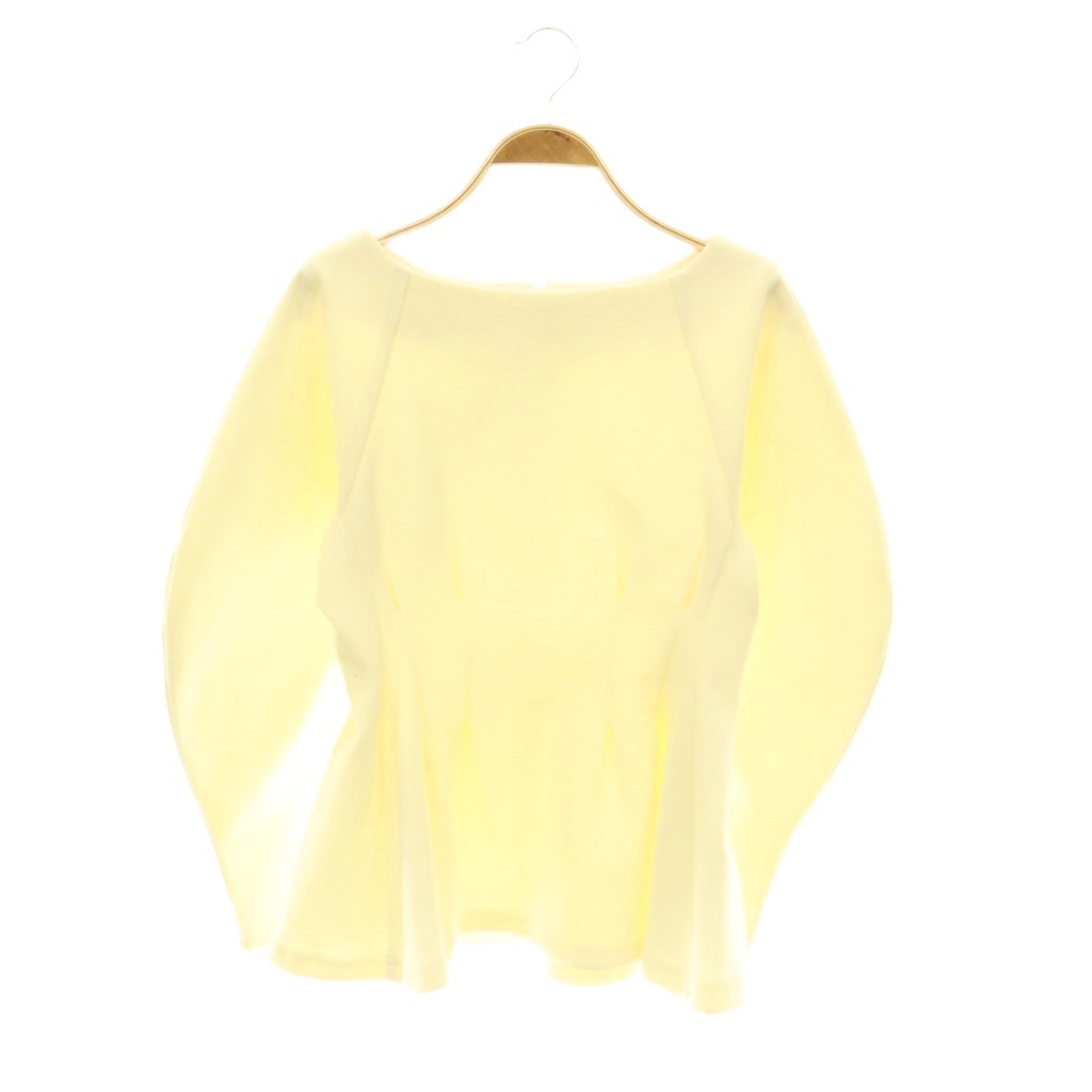 【中古】メゾンドドルチェ maison de Dolce Wニットシェイプトップス カットソー 長袖 F 象牙色 /HS ■os レディース 【ベクター 古着】 260520