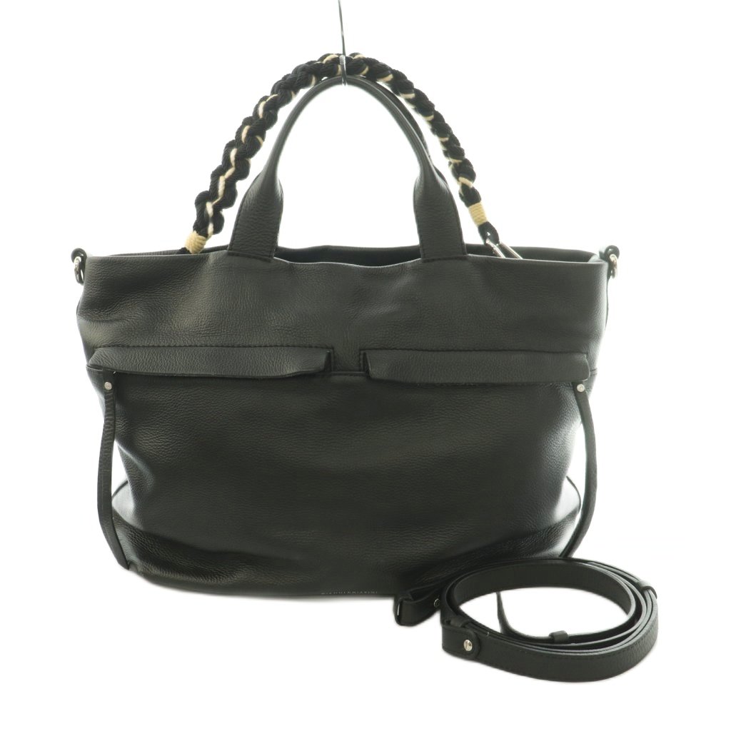 【中古】ジャンニキャリーニ GUM gianni chiarini 2WAY DUNA トートバッグ ショルダーバッグ レザー 黒 /MI ■OS レディース 【ベクトル 古着】 260522｜ブランド古着の買取販売ベクトル