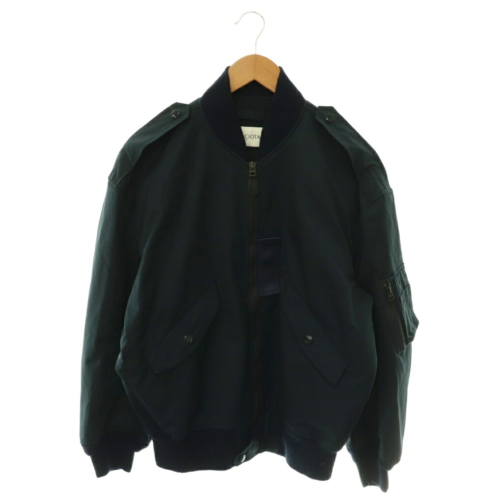 【中古】シオタ CIOTA スビンコットンナイロンツイルL-2A航空上衣 ジップアップ 総裏地 F 米国海軍 /DO ■os メンズ 【ベクター 古着】 260528
