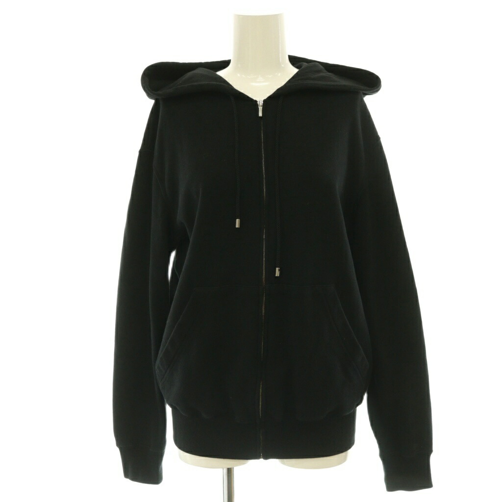 【中古】シャネル CHANEL 20SS COCO グラフィティ ロゴタイプ ジップアップパーカー 上衣 アウター 綿織物 S 黒 黒いこと P63299K48933 /NR ■os レディース 【ベクター 古着】 260528