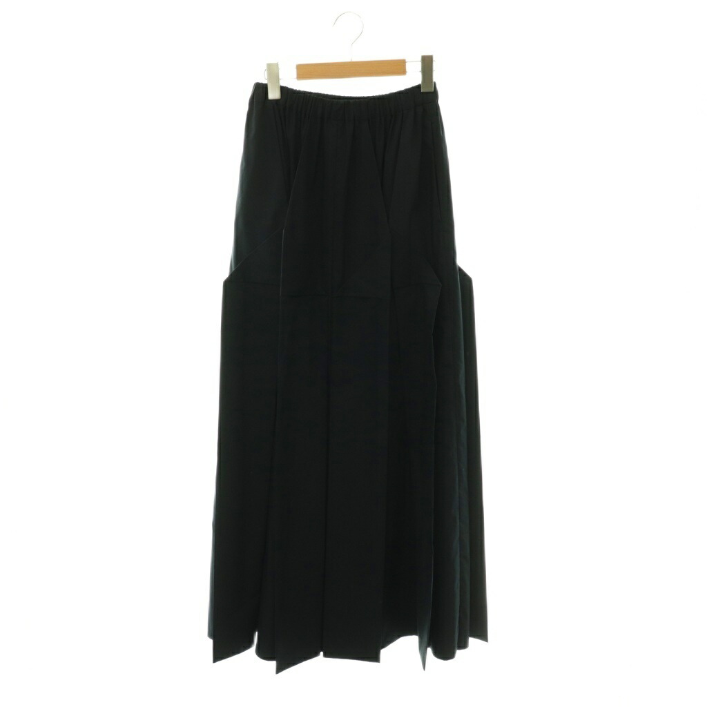 【中古】エンフォルド ENFOLD 26SS ORIGAMI SKIRT ボックスプリーツスカート 38 米国海軍 /ES ■os レディース 【ベクター 古着】 260528