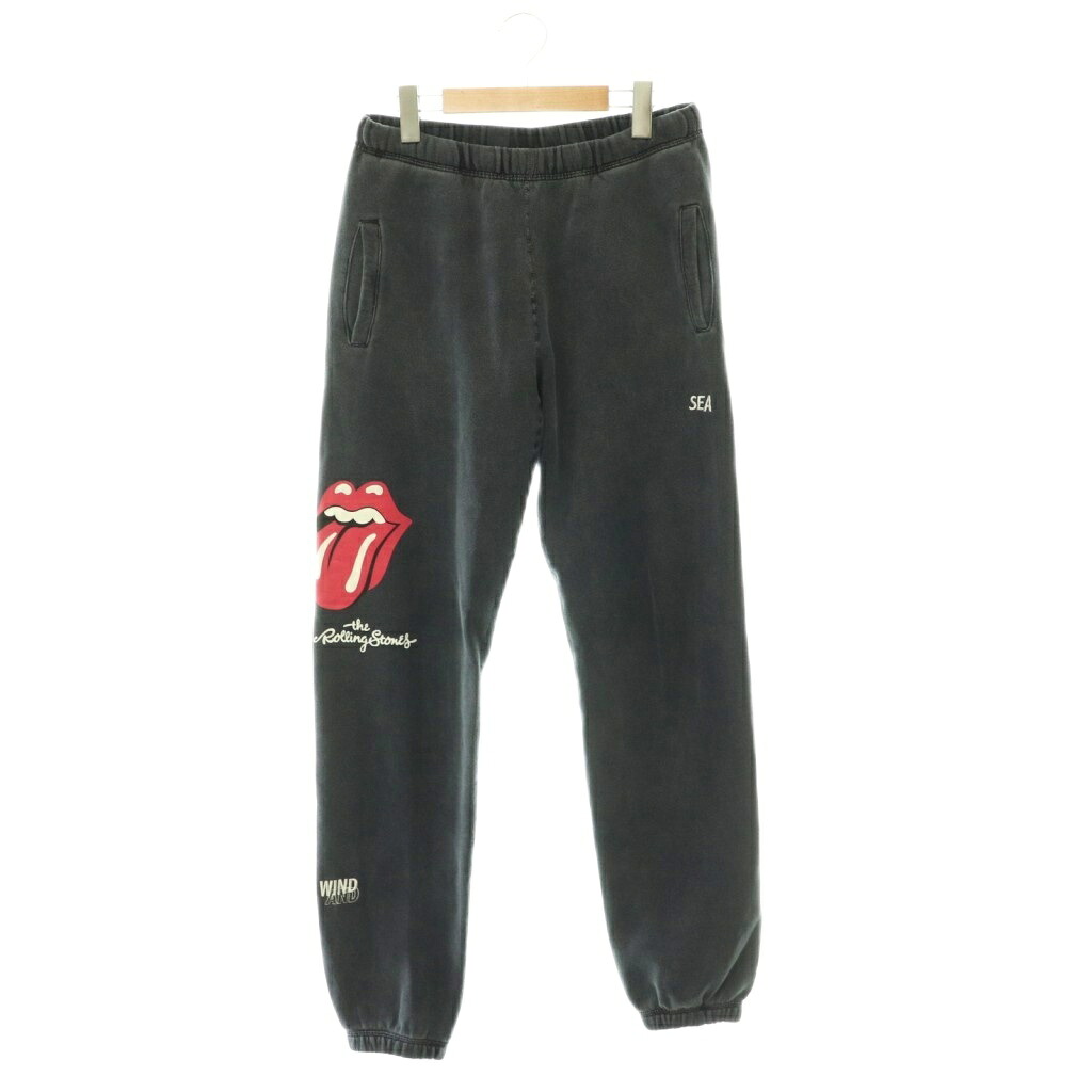 【中古】ウィンダンシー WIND AND SEA Camper Pant スウェットパンツ×The Rolling Stones×RWC たわい無い ジョガー 裏起毛 S/P 米国海軍 マルチ色つや /CX ■os ■SH メンズ 【ベクター 古着】 260526