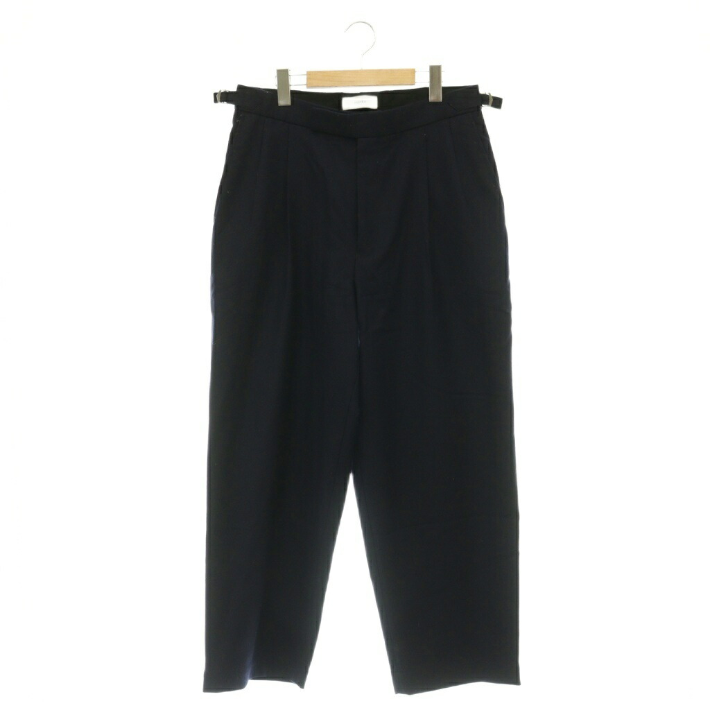 【中古】目じるし marka 23AW OFFICER PANTS 2TUCK WIDE 羊毛 ズボン下 広広とした 2 米国海軍 /CX ■os ■AD メンズ 【ベクター 古着】 260529