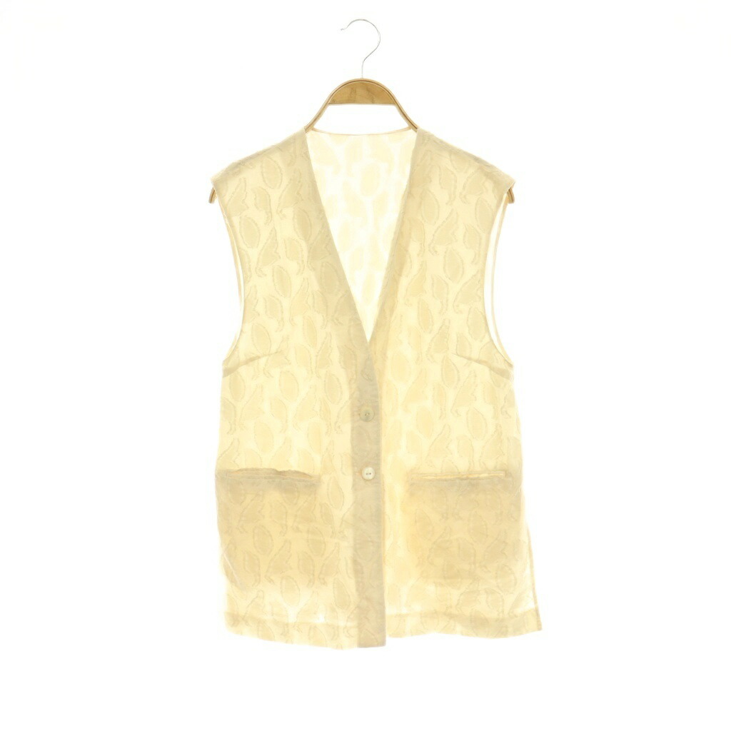 【中古】トゥモローランド寄せあわせ TOMORROWLAND collection 25AW シャイニーカットジャガード より良い 36 象牙色 /ES ■os レディース 【ベクター 古着】 260528