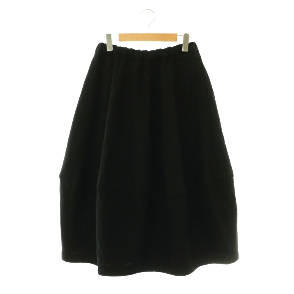 【中古】ブラックコムデギャルソン BLACK COMME des GARCONS 24AW AD2024 OVERSIZED PANELED SKIRT ウール スカート オーバーサイズ ミモレ丈 ロング S 黒 ブラック /HS ■OS レディース 【ベクトル 古着】 260527｜ブランド古着の買取販売ベクトル