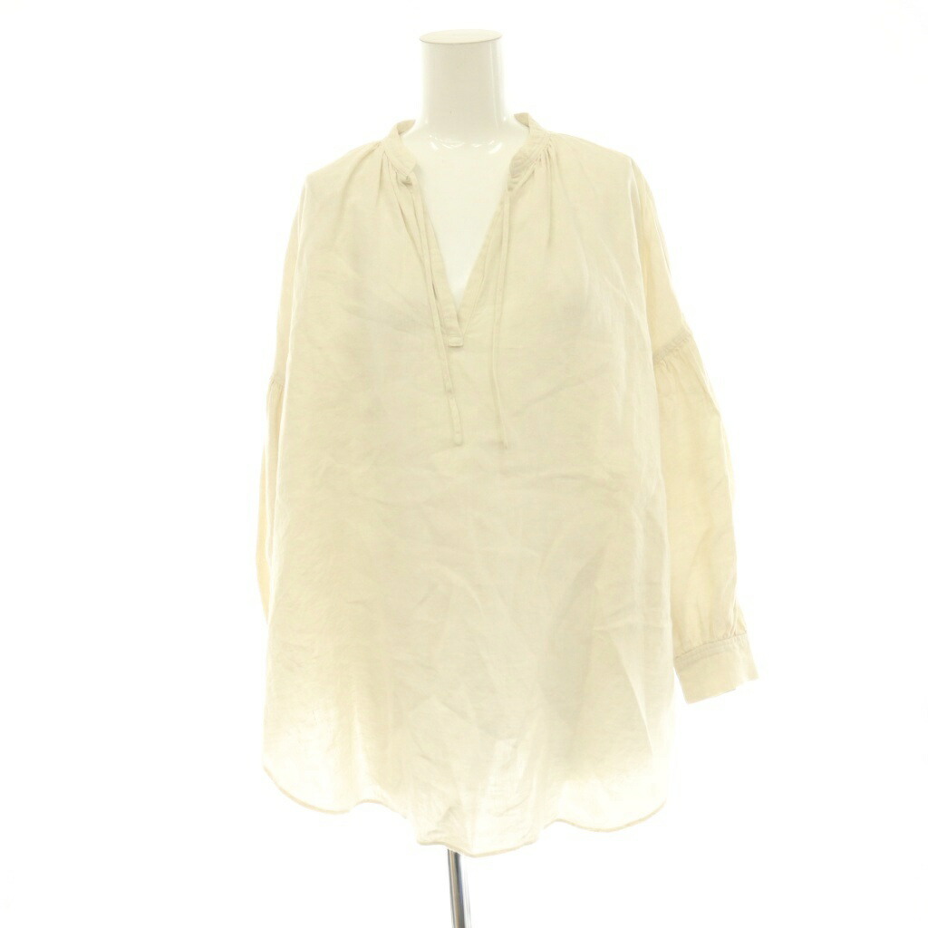 【中古】リゼッタ Lisette トップ 長袖 ティーシャツ リネン ともし火ベージュ /DO ■os レディース 【ベクター 古着】 260604
