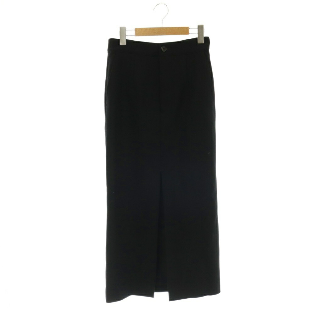 【中古】ムーサ ドゥーズィエム 社会階級 MUSE de Deuxieme Classe DISCO CRAPE スコート ロング きつい 34 黒いこと /DO ■os レディース 【ベクター 古着】 260605