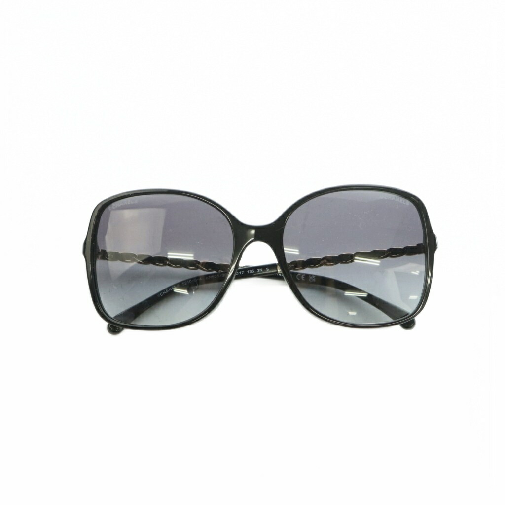 【中古】シャネル CHANEL 14番台 ココマーク 黒眼鏡 独居室一こま グラデーション水晶体 57□17-135 黒 黒いこと 5210-Q-A /MI ■os ■OH ■SH レディース 【ベクター 古着】 260604