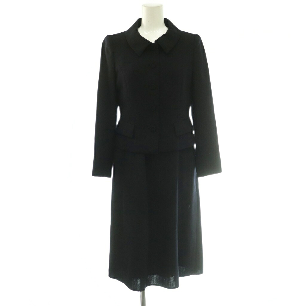【中古】フォクシー ブティック FOXEY BOUTIQUE 42294 Ceremony Suits スーツ 2点セット ジャケット ワンピース 半袖 ロング ウール 38 紺 ネイビー /NR ■OS レディース 【ベクトル 古着】 260609｜ブランド古着の買取販売ベクトル 66,495円