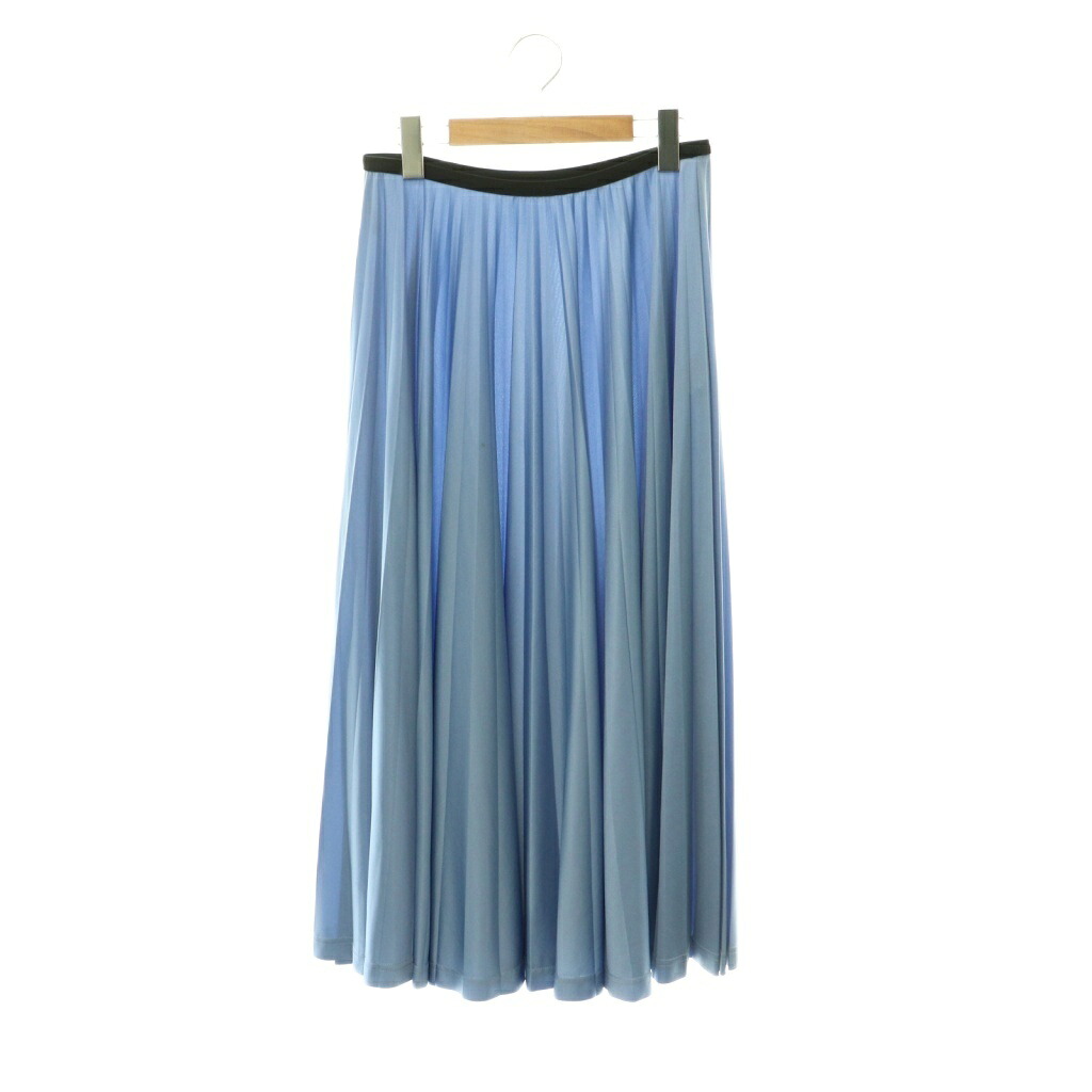 【中古】セリーヌ CELINE フィービー期 トリアセテートプリーツスカート ロング 36 青 ブルー /NR ■OS レディース 【ベクトル 古着】 260608｜ブランド古着の買取販売ベクトル