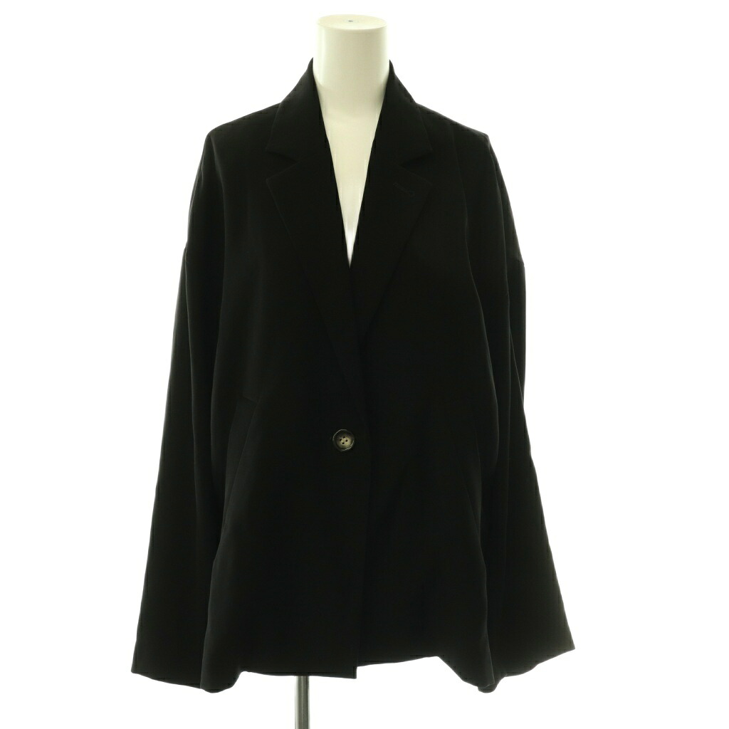 【中古】エンフォルド ENFOLD 24SS THICKEN BOX-JACKETジャケット テーラード 薄手 38 黒 ブラック /CX ■OS レディース 【ベクトル 古着】 260603｜ブランド古着の買取販売ベクトル 23,175円