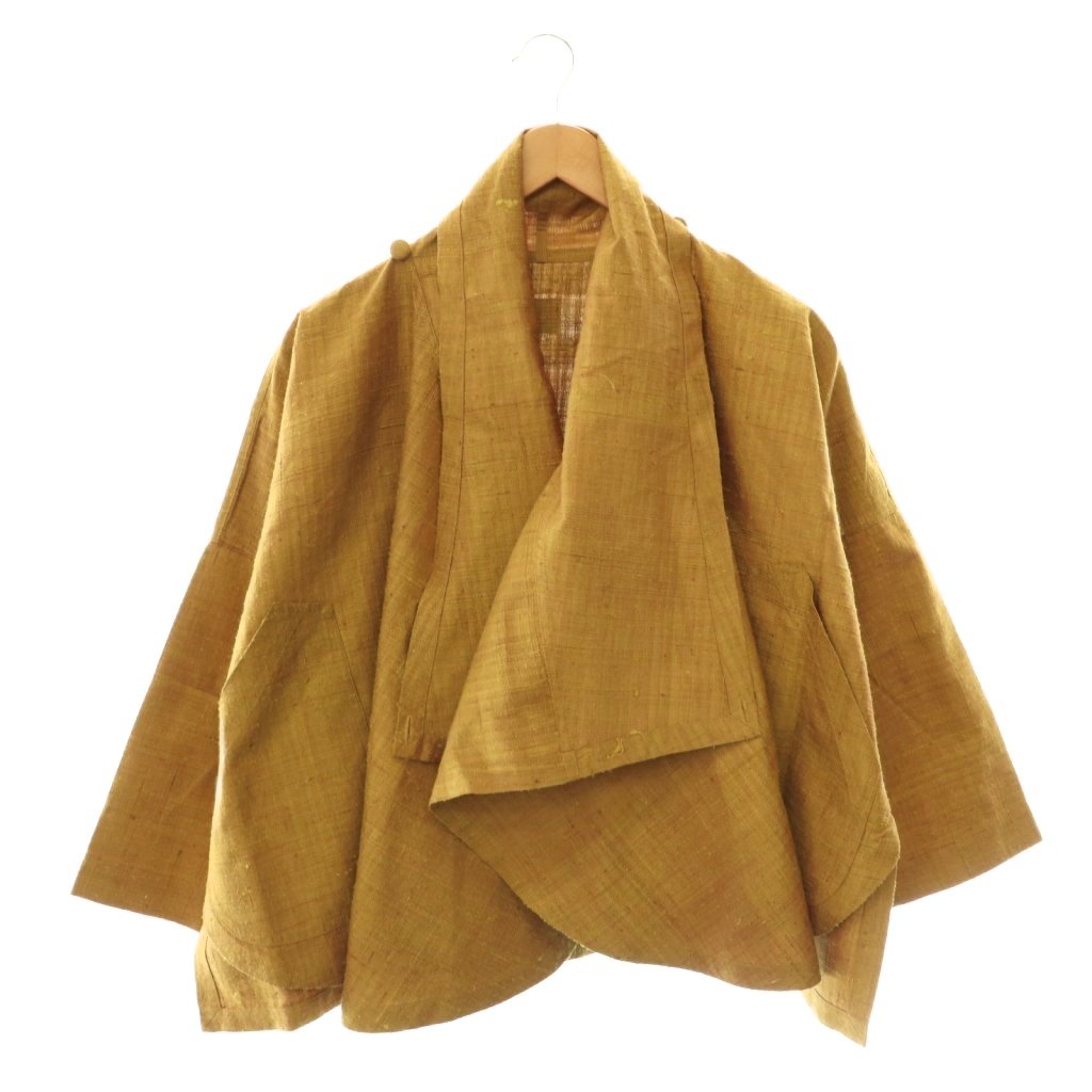 【中古】うさと Usaato ジャケット 変形 デザイン 薄手 マスタードイエロー /HS ■OS レディース 【ベクトル 古着】 260616|ブランド古着の買取販売ベクトル