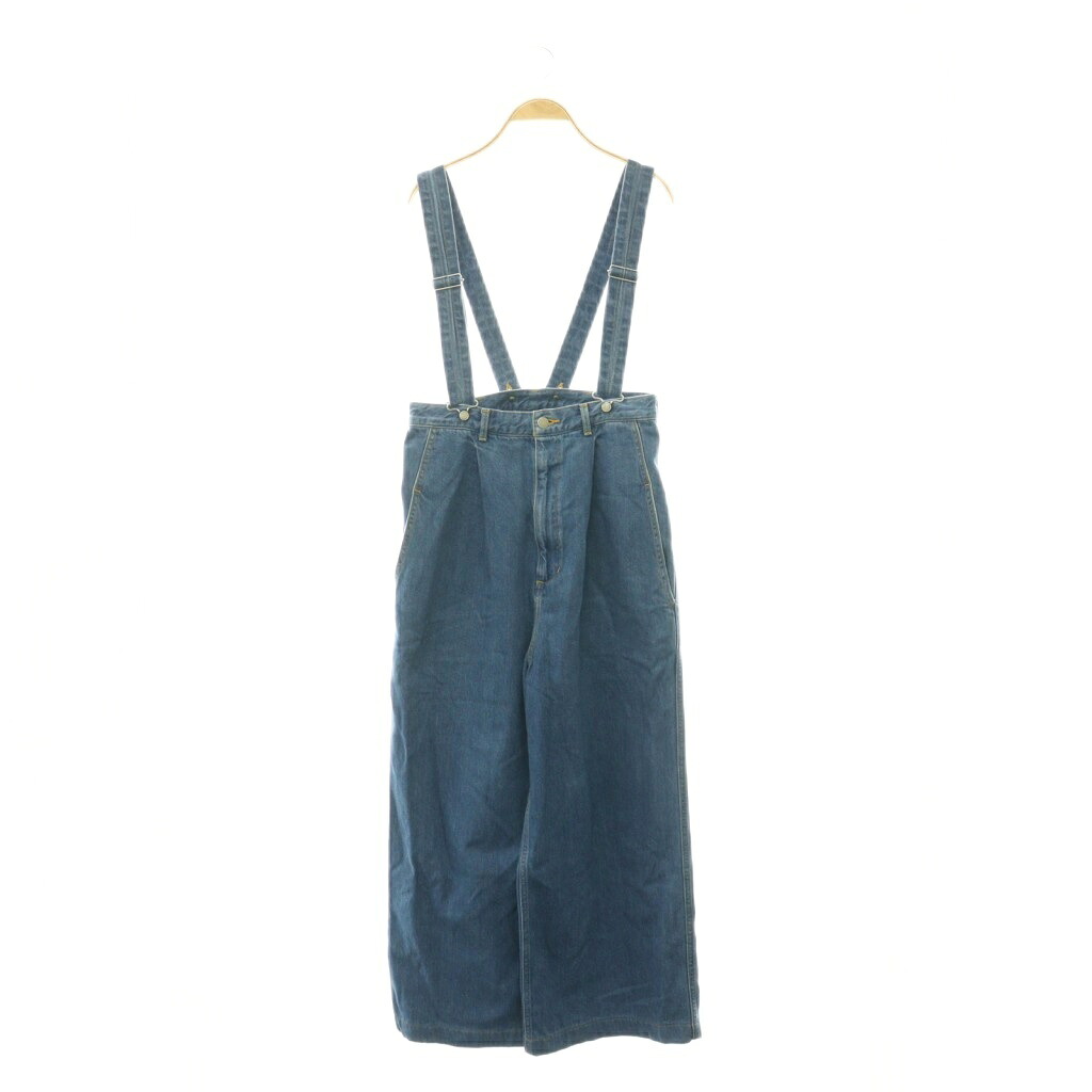 【中古】ゲミニ GEMINI サスペンダーデニムパンツ ワイド F ブルー /HK ■OS ■SH レディース 【ベクトル 古着】 260629|ブランド古着の買取販売ベクトル