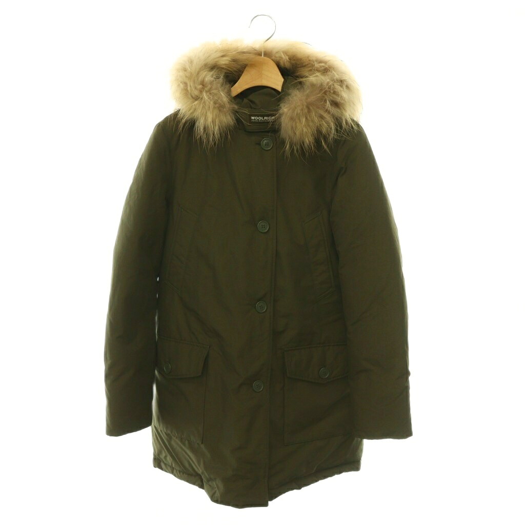 【中古】ウールリッチ WOOLRICH ARCTIC PARKA ダウンコート アウター ラクーンファー XS カーキ ベージュ /CX ■OS レディース 【ベクトル 古着】 260708|ブランド古着の買取販売ベクトル