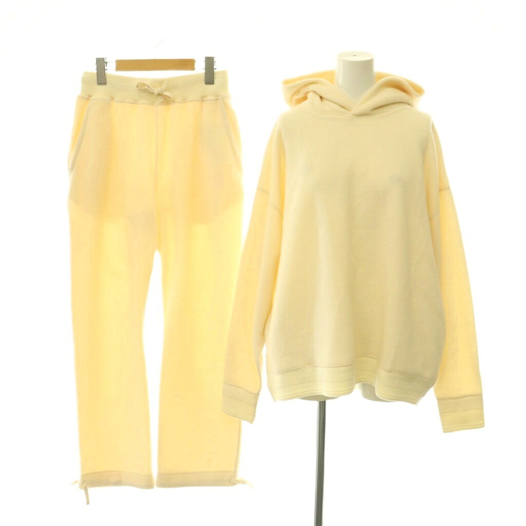 【中古】アーギュー ARGUE ITALY MICRO FLEECE SET セットアップ 上下 パーカー 長袖 プルオーバー パンツ イージー 1 アイボリー /NR ■OS レディース 【ベクトル 古着】 260710｜ブランド古着の買取販売ベクトル