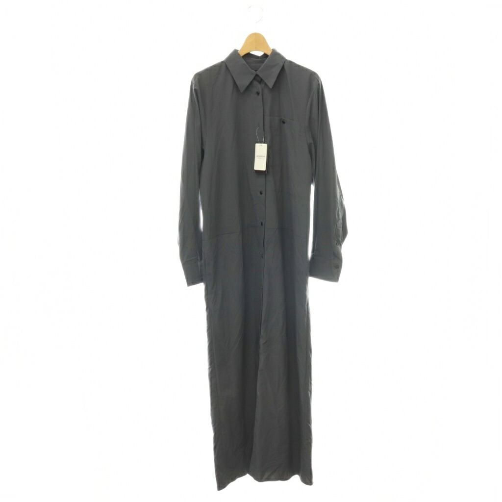 【中古】未使用品 オーディナリージョイ ORDINARY JOY 24SS Rain Shirts Dress シャツワンピース ロング 長袖 F グレー /HS ■OS レディース 【ベクトル 古着】 260713|ブランド古着の買取販売ベクトル