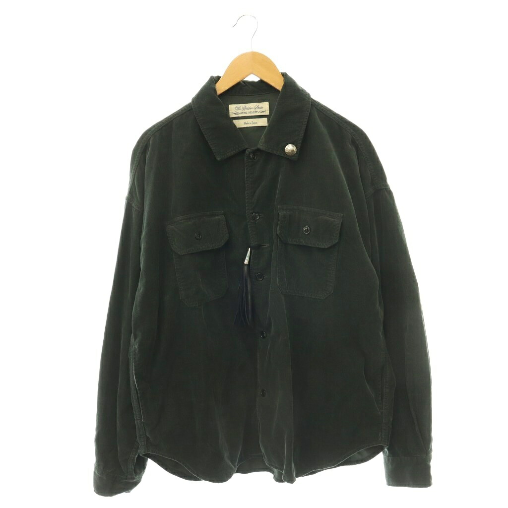 【中古】レミレリーフ REMI RELIEF コーデュロイ タッセル シャツジャケット オーバーサイズ ヴィンテージ調 M チャコール /HS ■OS レディース 【ベクトル 古着】 260713｜ブランド古着の買取販売ベクトル