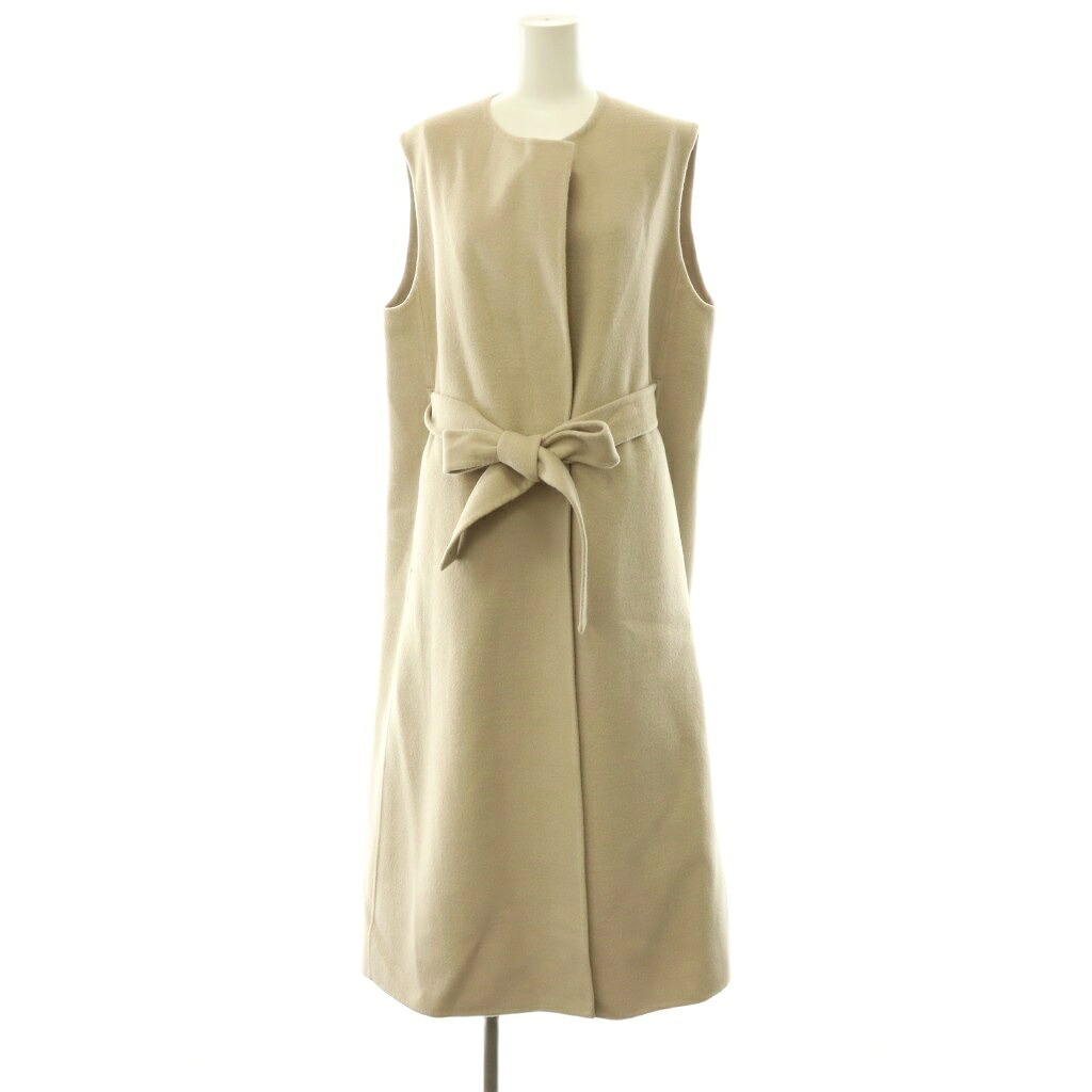 【中古】ミューズ ドゥーズィエム クラス MUSE de Deuxieme Classe 24AW ウールアンゴラ ロングベスト 前開き 38 ベージュ /HS ■OS レディース 【ベクトル 古着】 260713｜ブランド古着の買取販売ベクトル