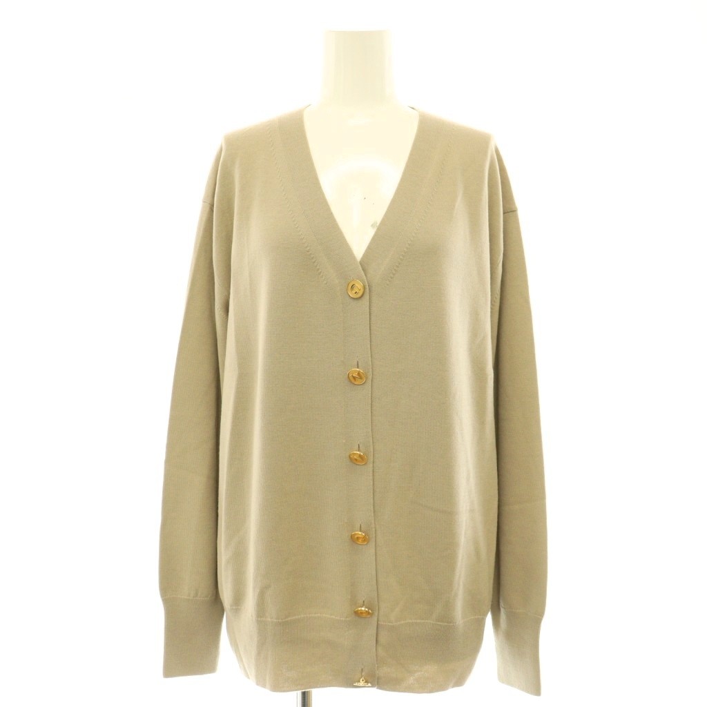 【中古】ドゥーズィエムクラス DEUXIEME CLASSE 24AW refind カーディガン ニット 長袖 Vネック ウール ベージュ /CX ■OS レディース 【ベクトル 古着】 260714|ブランド古着の買取販売ベクトル