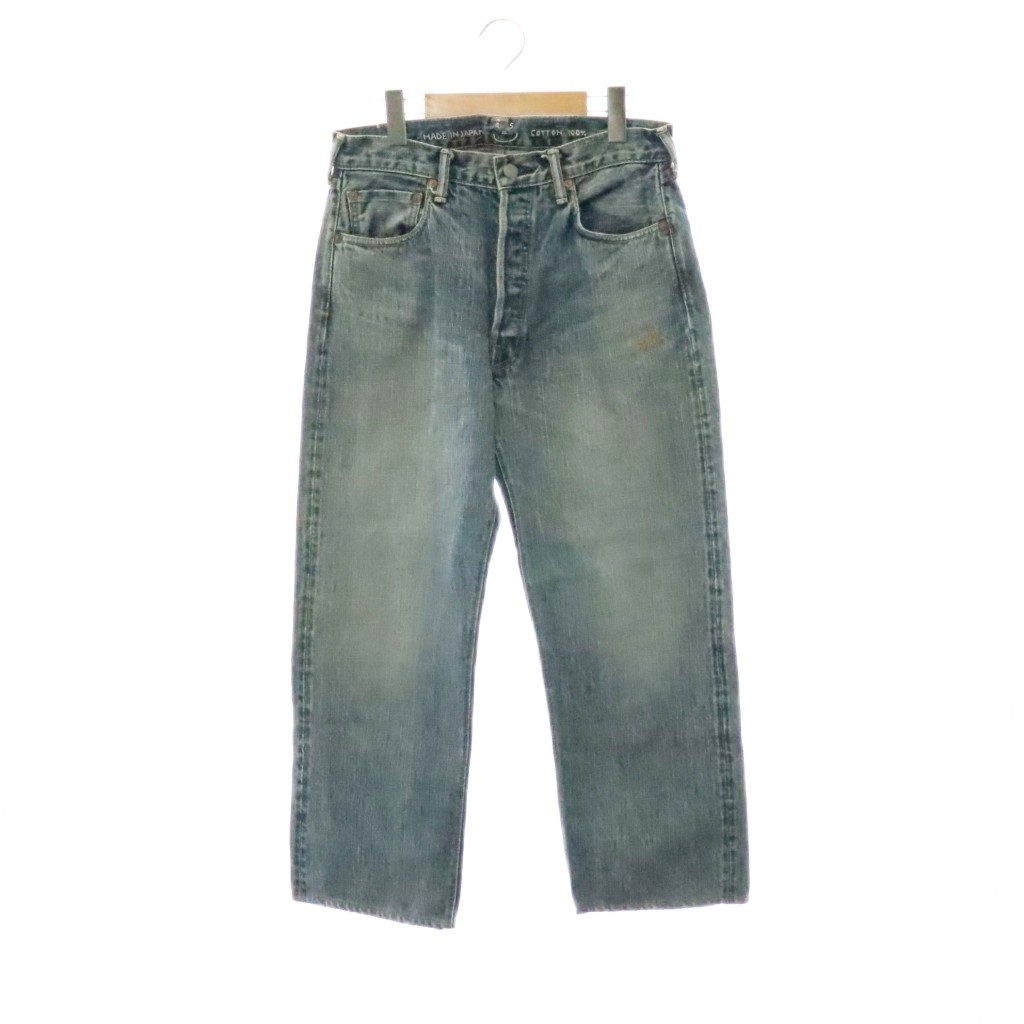 【中古】フォーティーファイブアールピーエム 45R 45rpm ボタンフライ デニムパンツ ジーンズ ダメージ加工 30 ブルー /ES ■OS レディース 【ベクトル 古着】 260721｜ブランド古着の買取販売ベクトル 11,130円
