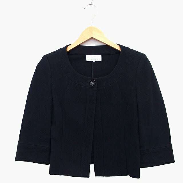 【未使用】エムプルミエのジャケット 楽天市場】【中古】エムプルミエ M-Premier ノーカラー ジャケット