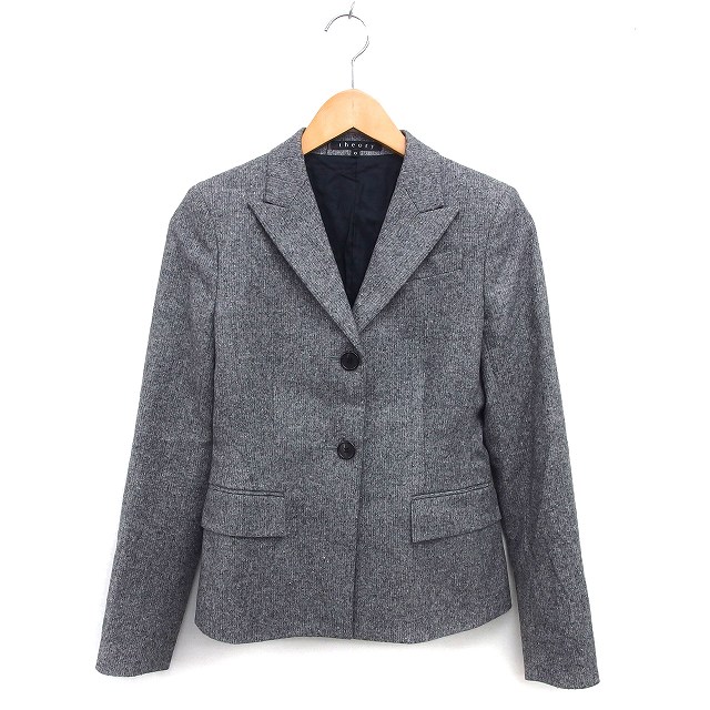 楽天市場】Theory セオリー ジャケット ノーカラー ウール 23