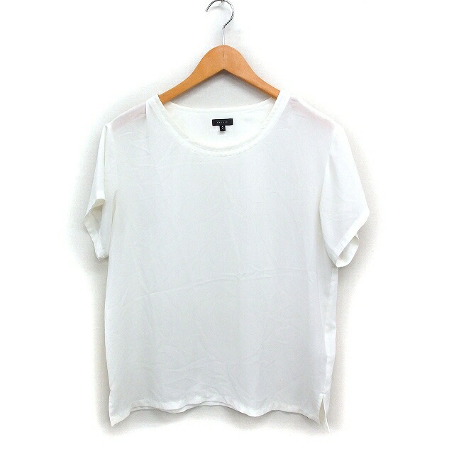 美品　Theory　セオリー　バックボタンブラウス　洗える　ホワイト　S　白 0138225E0121_m1_a002.jpg