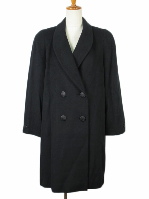 【中古】レリアン Leilian コート ショールカラー ダブル ウール アンゴラ 9 黒 ブラック レディース 楽天市場】【中古】レリアン Leilian コート ショールカラー ダブル