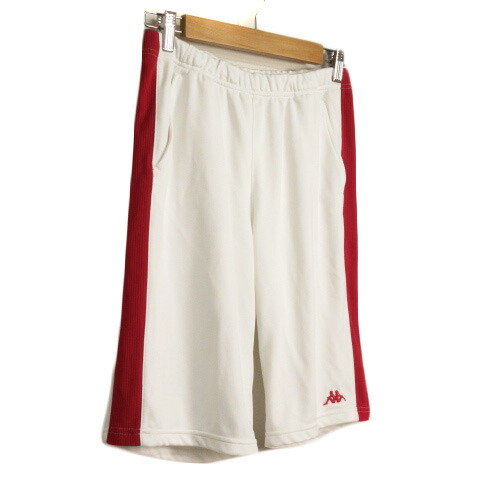 市場 中古 ハーフパンツ カッパ L ジャージ 白 レッド ホワイト Kappa 赤