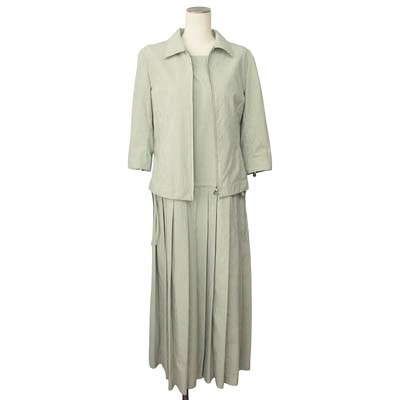 【中古】インゲボルグ INGEBORG セットアップ ワンピース 七分袖ジャケット ギンガムチェック M 緑 レディース 【ベクトル 古着】 251127|ブランド古着の買取販売ベクトル