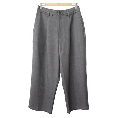 【中古】ジョイントワークス JOINT WORKS パンツ ワイド チェック M グレー レディース 【ベクトル 古着】 260308