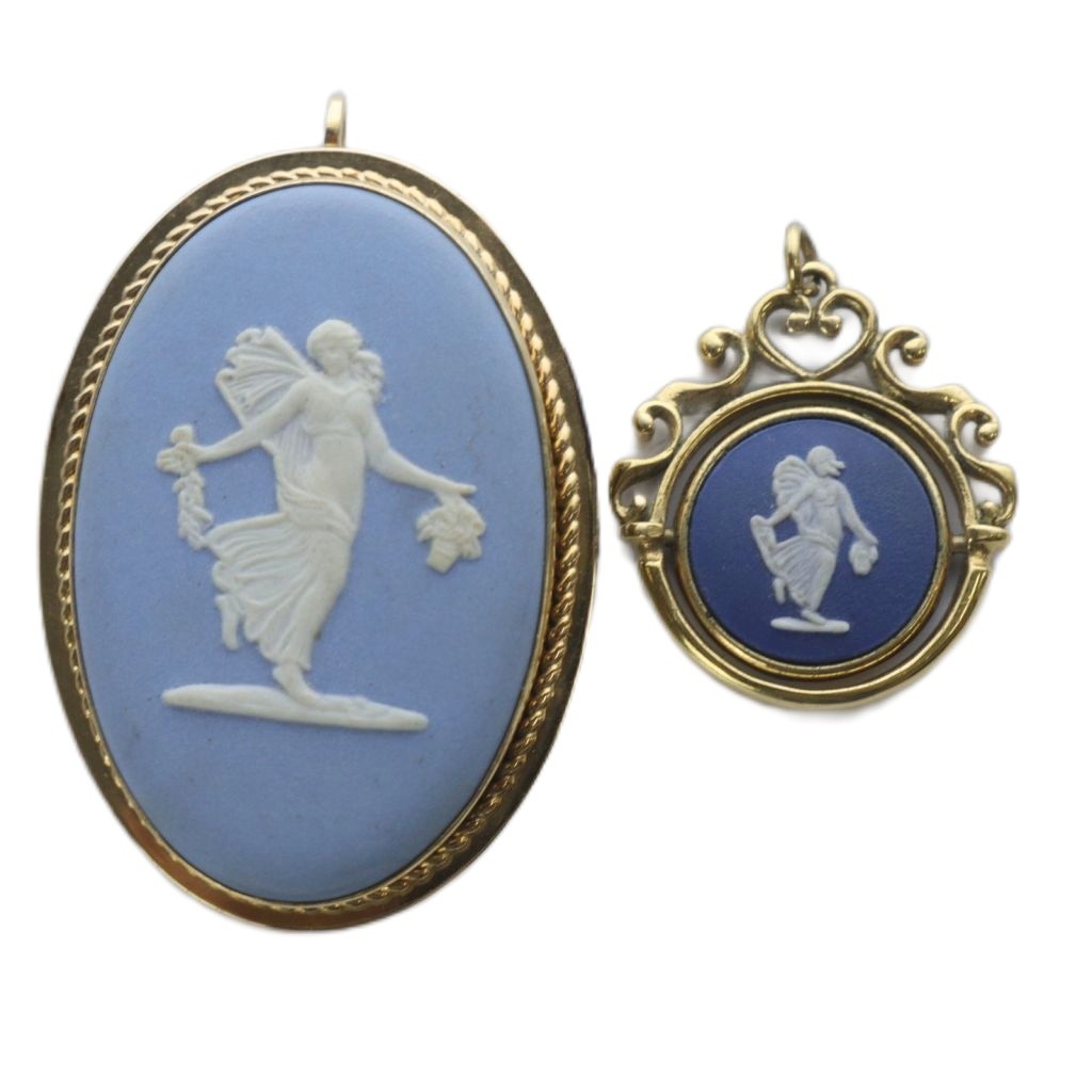 ♦︎最終価格♦︎ウェッジウッド＊ジャスパーsilverペンダント＆ブローチ ♦︎最終価格♦︎ウェッジウッド＊ジャスパーsilverペンダント