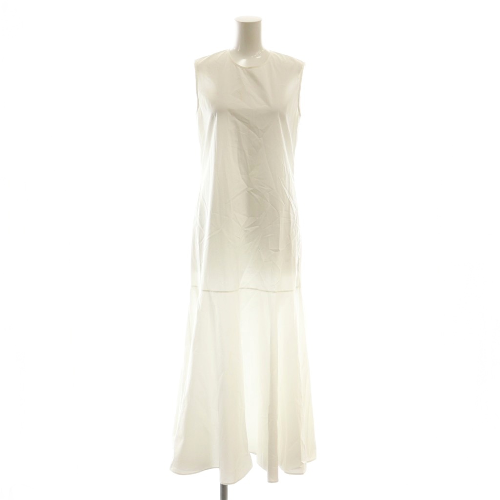 【中古】ニナリッチ NINA RICCI ワンピース ノースリーブ コットン 34 ホワイト 白 /CX ■GY57 レディース 【ベクトル 古着】 251117