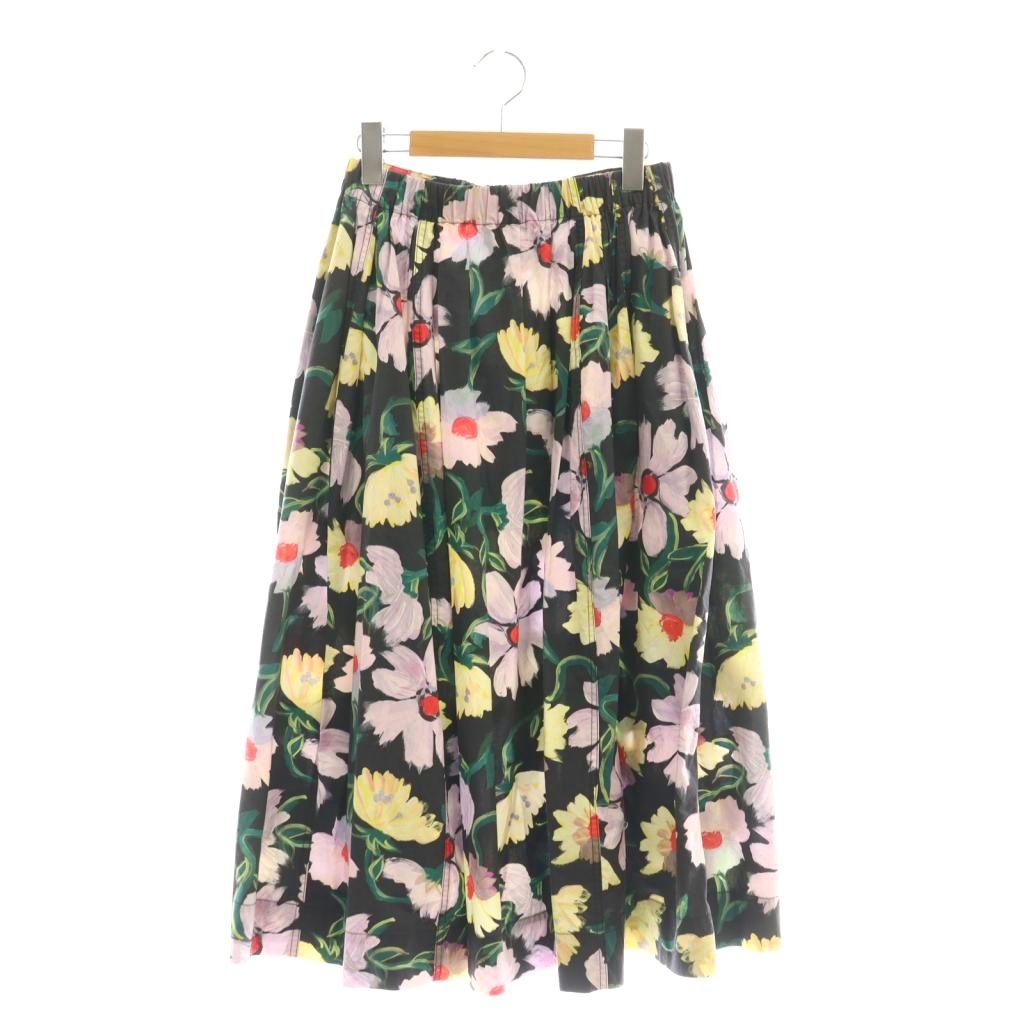 【中古】マルニ MARNI 21SS フレアスカート ロング 花柄 38 マルチカラー /DF ■GY57 レディース 【ベクトル 古着】 251113