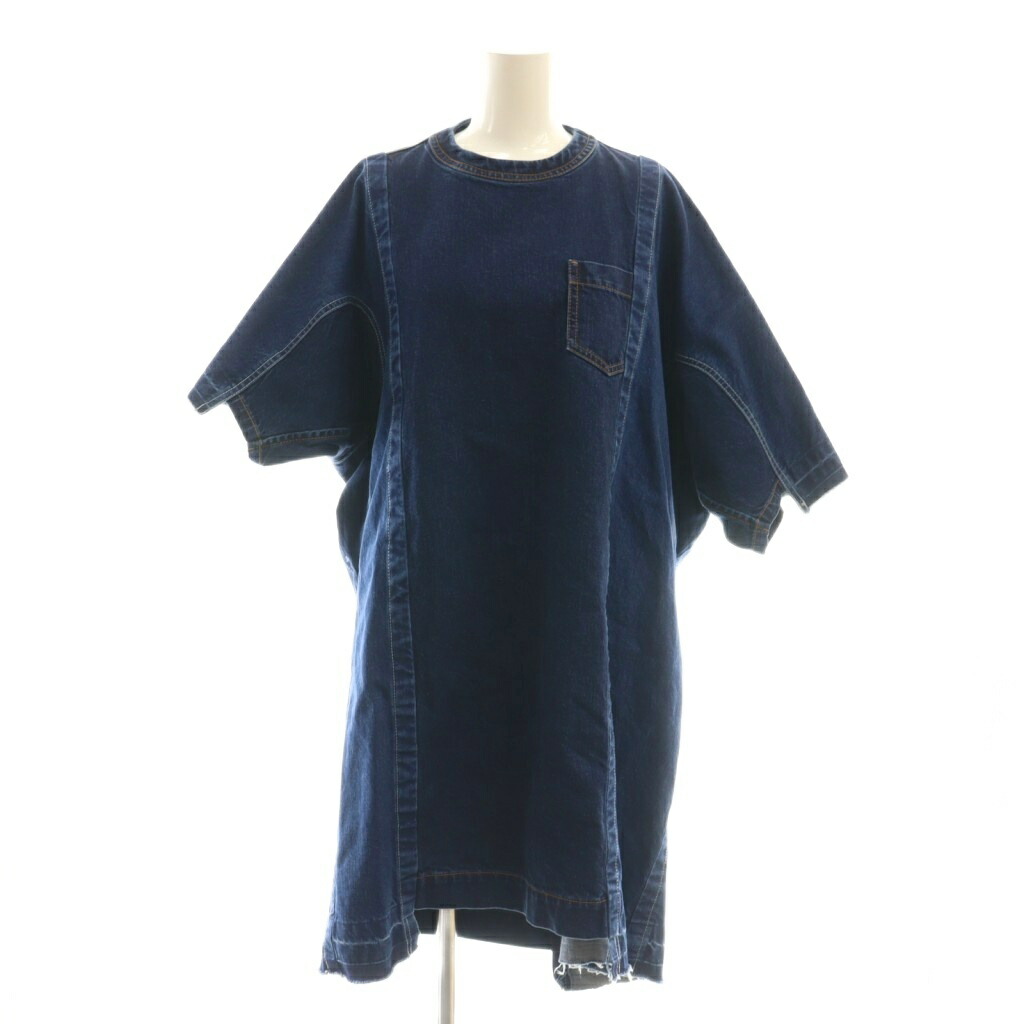 【中古】サカイ sacai ジーンズ衣装 ミニ 半袖 1 紺 米国海軍 /AT ■os ■GY57 レディース 【ベクター 古着】 251114