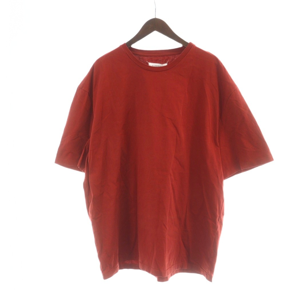 【中古】メゾンマルジェラ Maison Margiela 25SS OVERSIZE GMT DYE T-SHIRT オーバーサイズ ガーメントダイ コットン Tシャツ カットソー 半袖 48 M 赤 レッド S50GC0646 S23883 /MQ メンズ 【ベクトル 古着】 251219
