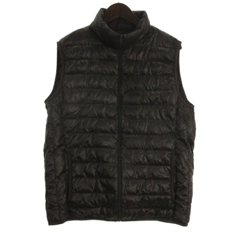 楽天市場】ユニクロ ノーカラー ダウンベスト M グレー系 UNIQLO