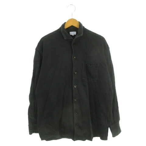 【中古】ケンゾーオム KENZO HOMME 長袖シャツ 厚手 F 黒 ブラック /AH9 ■ECD001 メンズ 【ベクトル 古着】 260225