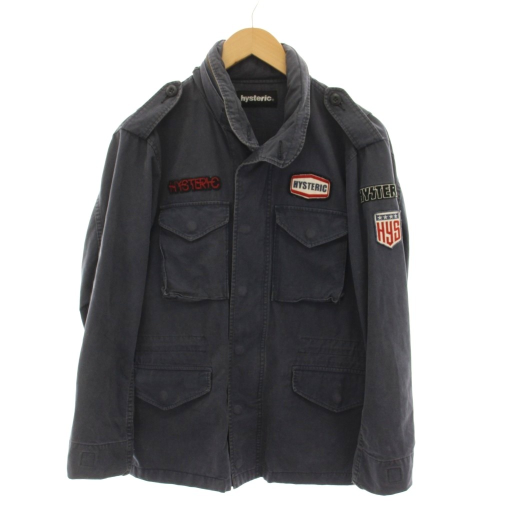 【中古】ヒステリック Hysteric ミリタリージャケット M-65 ジップアップ アウター F グレー 2AB-4950 /YM ■ECD001 メンズ 【ベクトル 古着】 260227