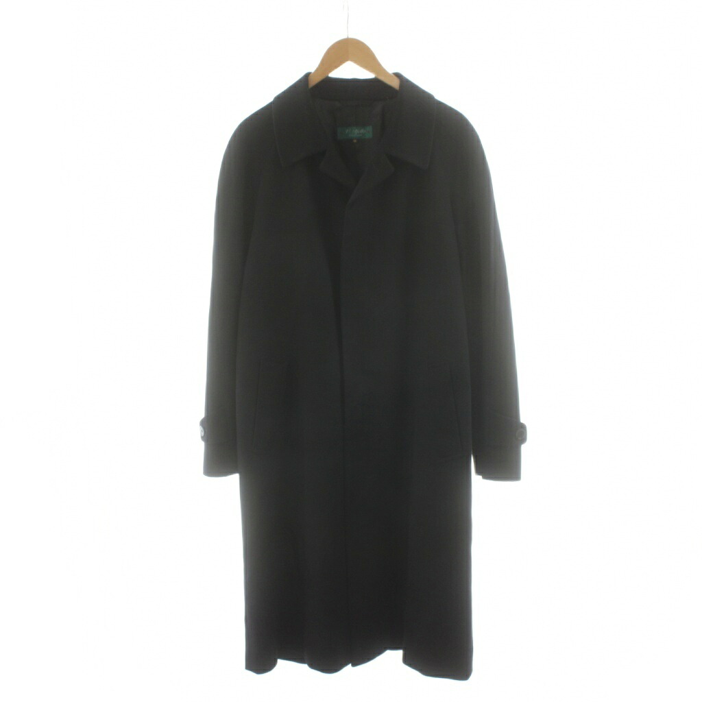 【中古】ブイ アジェロ V. Ajello PURE CASHMERE ピュアカシミヤ ステンカラー コート ロング アウター LL 黒 ブラック /AN88 ■ECD001 メンズ 【ベクトル 古着】 260313｜ブランド古着の買取販売ベクトル 11,607円