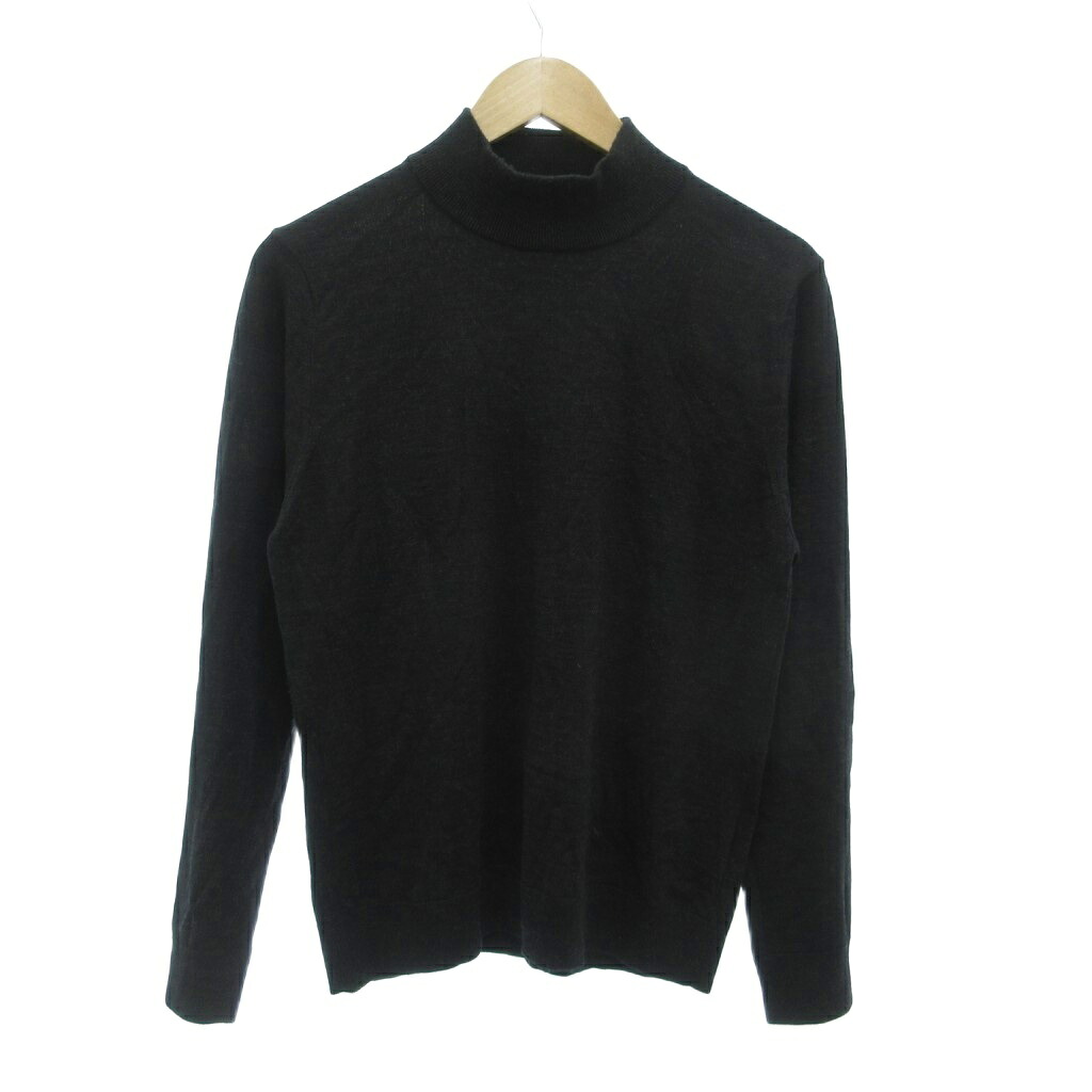 【中古】麻布テーラー azabu tailor ニット セーター M 長袖 ハイネック ダークグレー /NU ■ECA002 メンズ 【ベクトル 古着】 260302