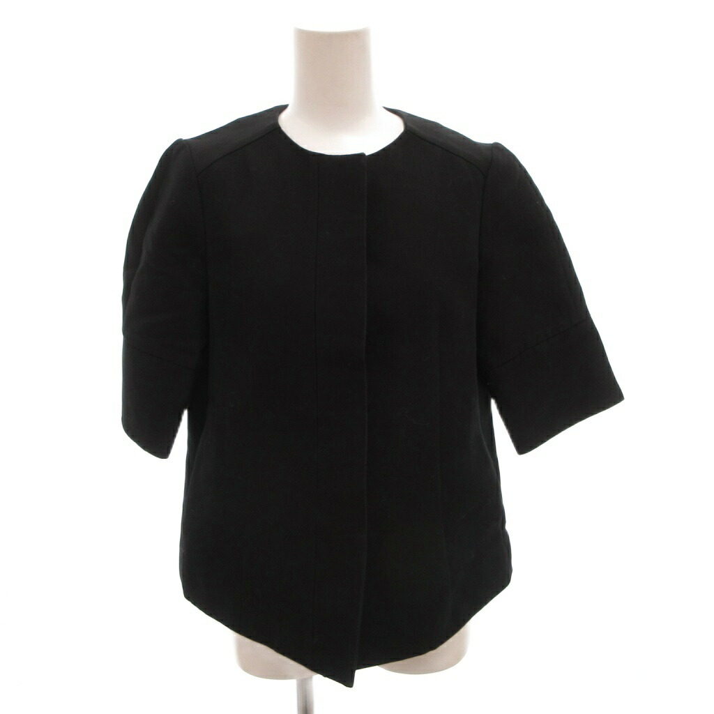 【中古】マルニ MARNI カットソー 五分袖 イタリア製 厚手 38 黒 ブラック /FF ■GY62 レディース 【ベクトル 古着】 260308