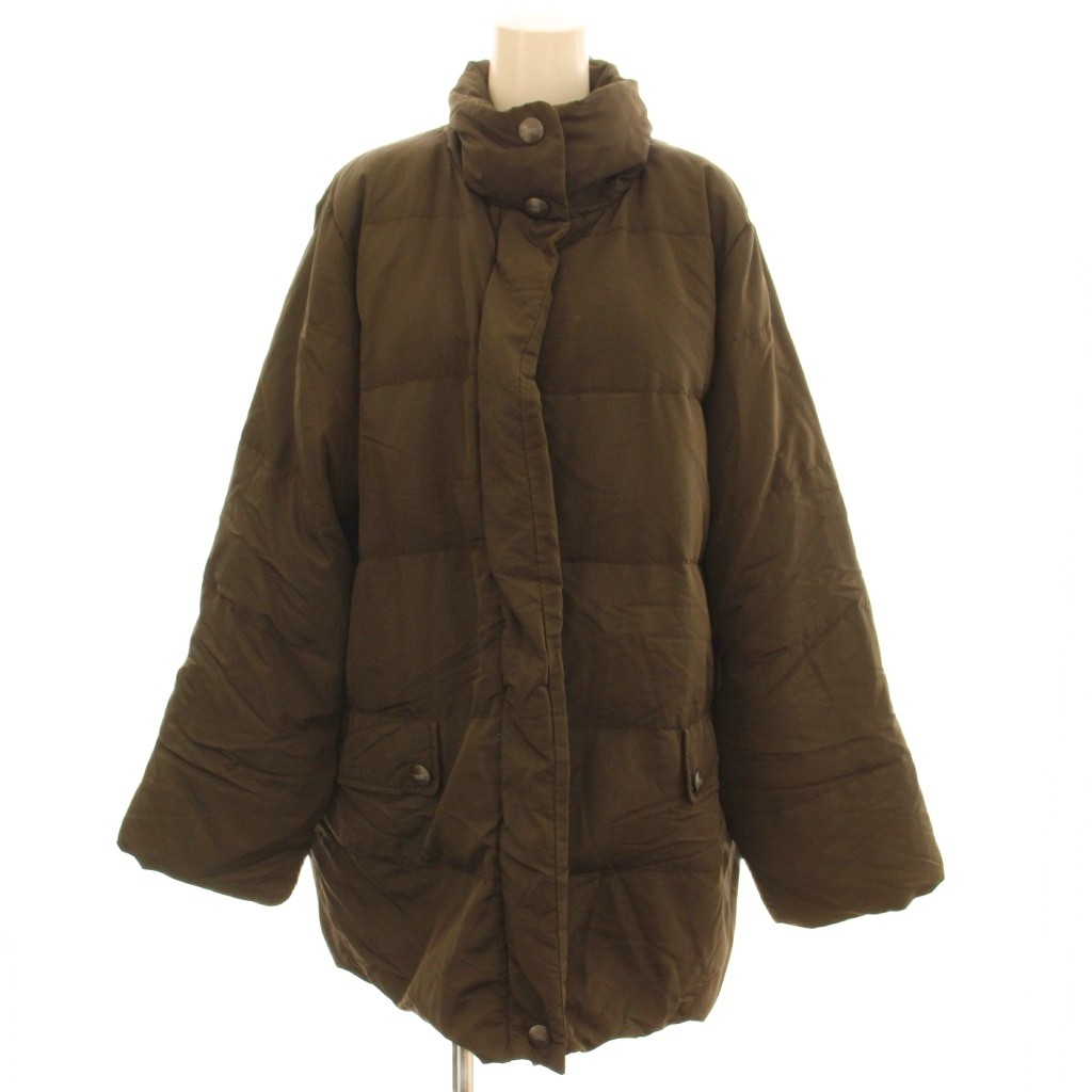 【中古】マックスマーラ ウィークエンドライン MAX MARA WEEKEND LINE 中綿コート 42 ブラウン スタンドカラー 長袖 比翼仕立て ミドル丈 /GG ■ECD002 レディース 【ベクトル 古着】 260310|ブランド古着の買取販売ベクトル