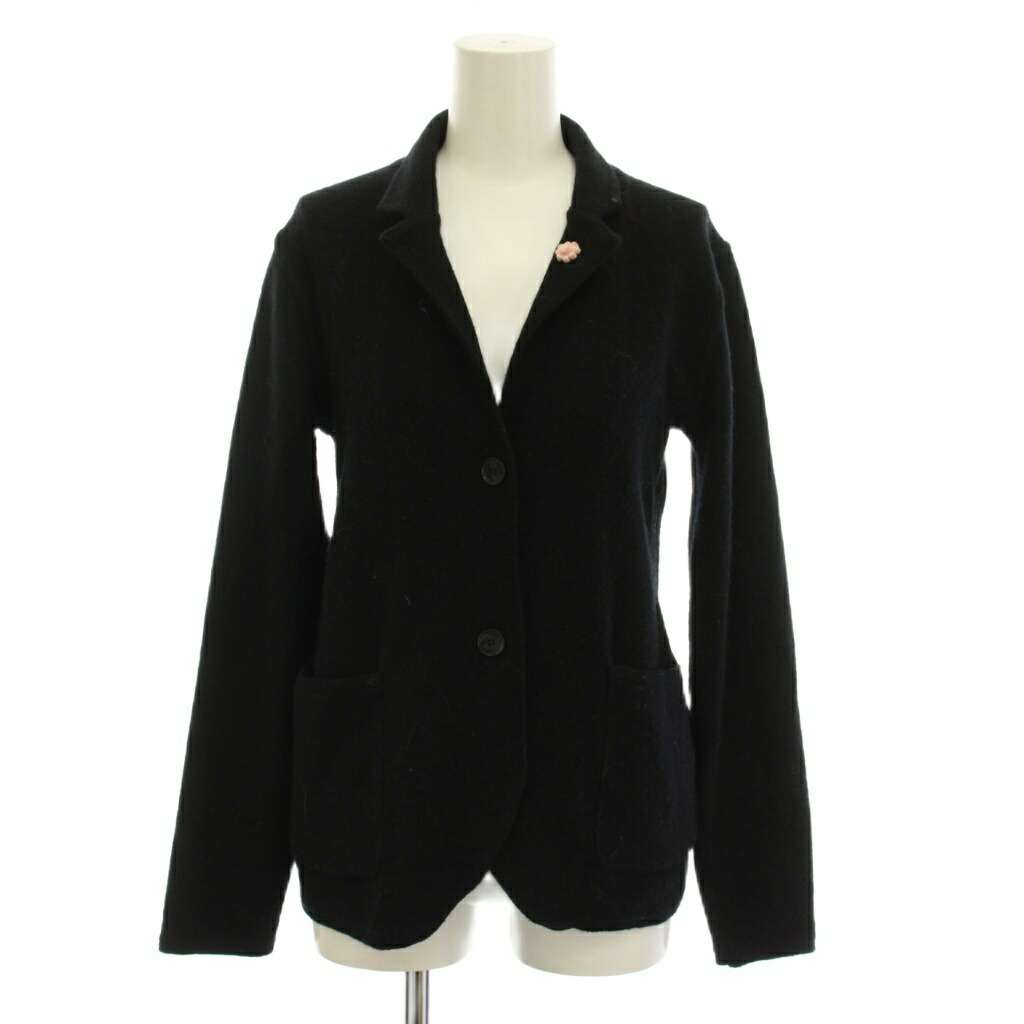 【中古】ラルディーニ LARDINI テーラードジャケット ウール アウター 40 黒 A0JDIANTHA /YM ■ECE003 レディース 【ベクトル 古着】 260313