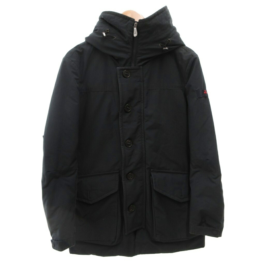 【中古】ピューテリー PEUTEREY CIRONE ダウンコート フェイクファー フード ひざ丈 46 深緑 47263029 /FF ■GY62 メンズ 【ベクトル 古着】 260316