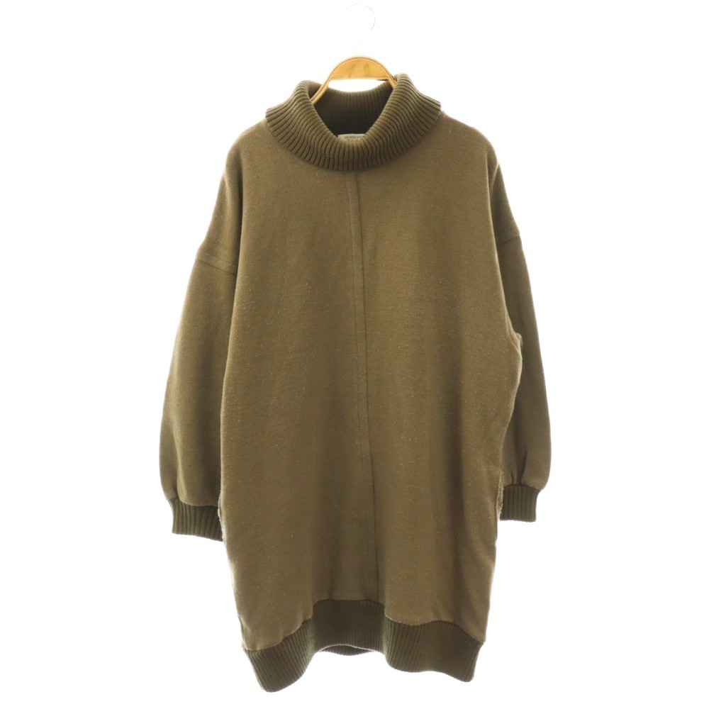 【中古】ジバンシィ GIVENCHY ワンピース ニット 膝丈 長袖 カーキ /HK ■ECA003 レディース 【ベクトル 古着】 260317